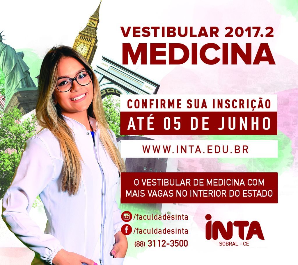 Últimos dias de inscrições do Vestibular de Medicina das Faculdades INTA