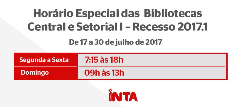 Horário Especial de Férias - Biblioteca