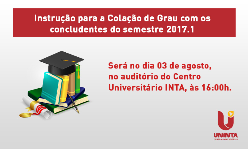 Reunião para os concludentes do semestre 2017.1