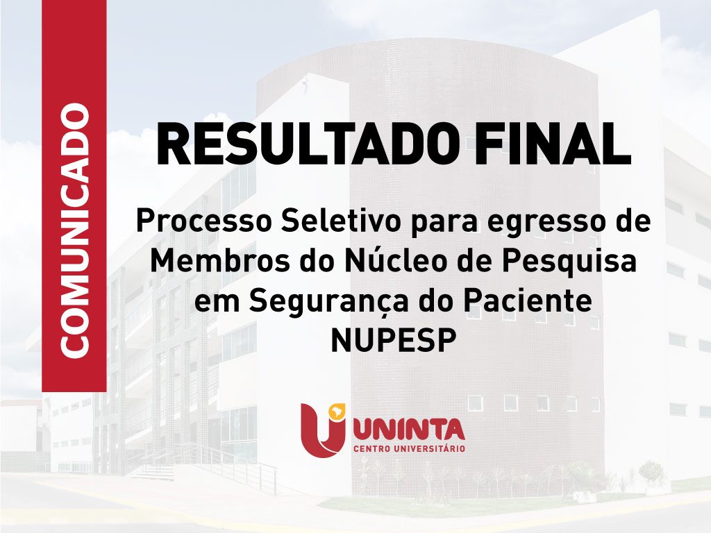 Resultado Final da seleção de novos membros do NUPESP