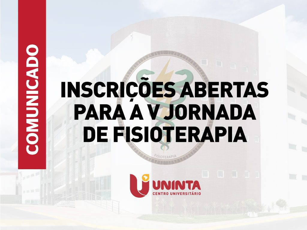 Inscrições Abertas para a V Jornada de Fisioterapia