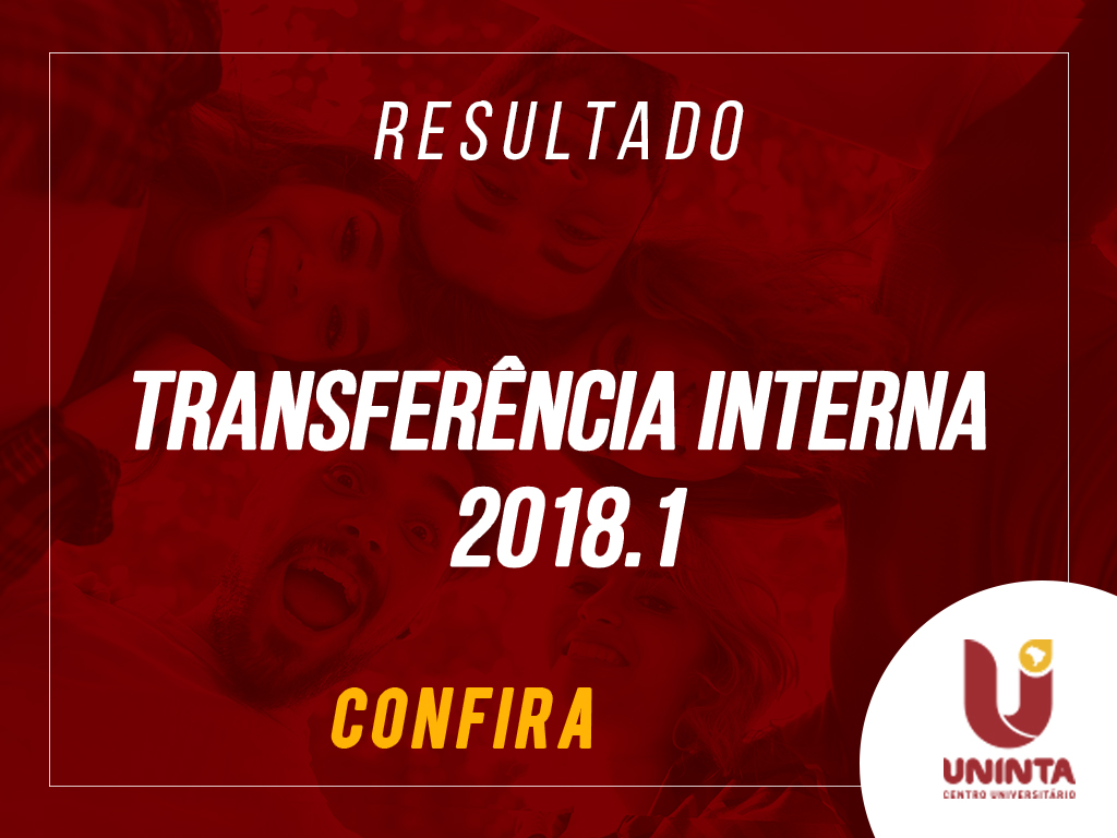 Resultado de transferência interna 2018.1