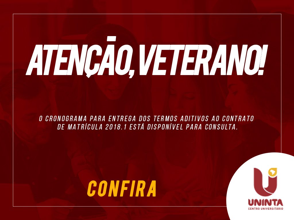 Termos aditivos ao contrato de matrícula 2018.1