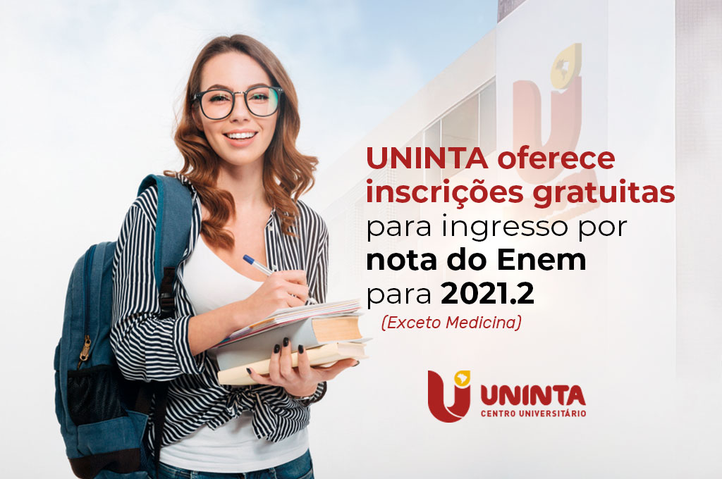 UNINTA oferece inscrições gratuitas para ingresso por nota do Enem para 2021.2